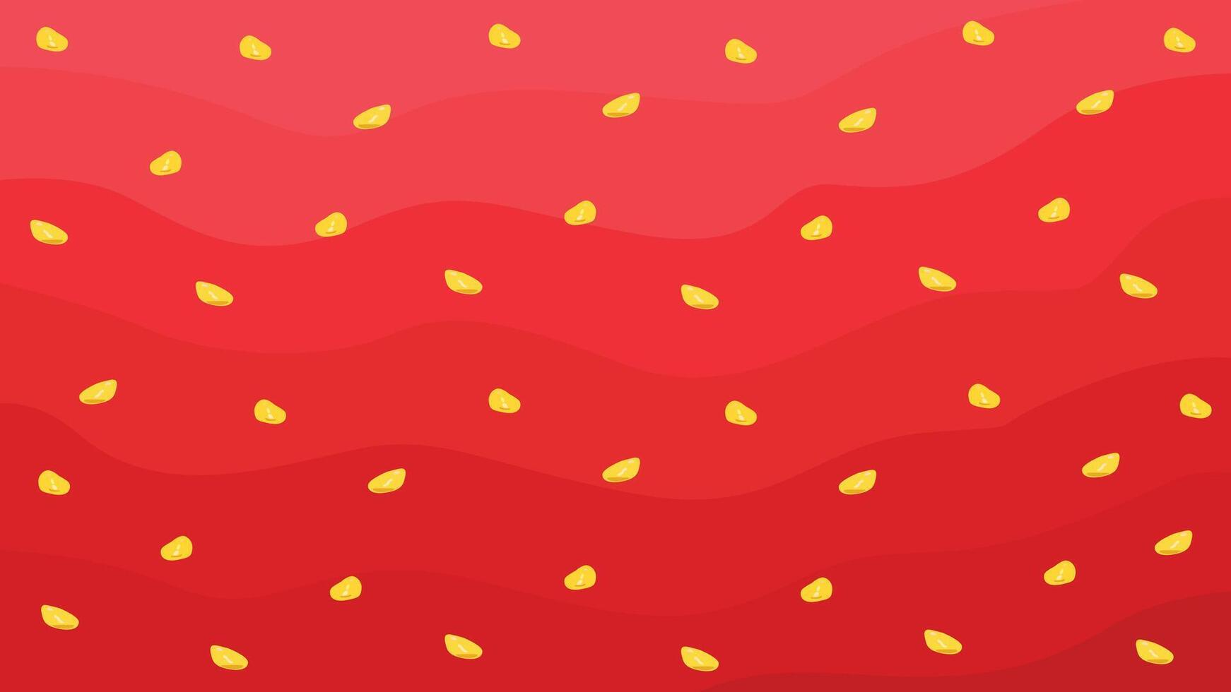 Minimalist strawberry pulp or texture background in cartoon style vector