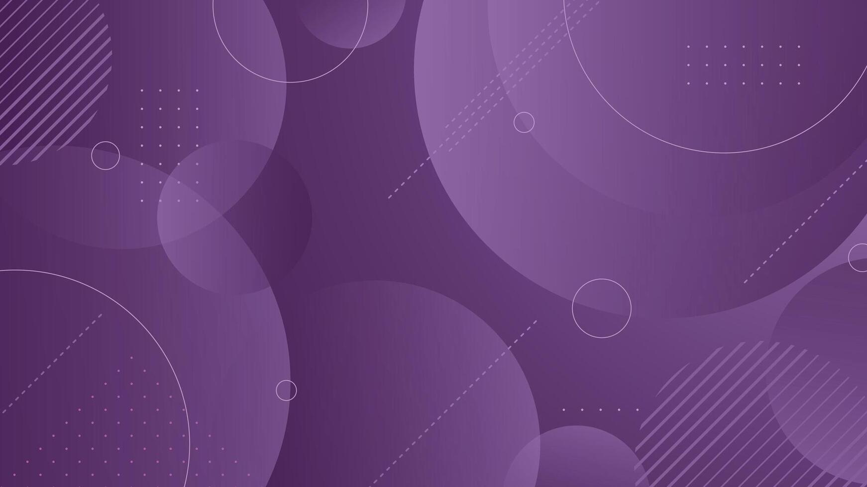 Stylish purple background featuring abstract circles lines and geometric shapes perfect for banners, posters, presentations, digital artwork, web designs, and creative graphic projects vector