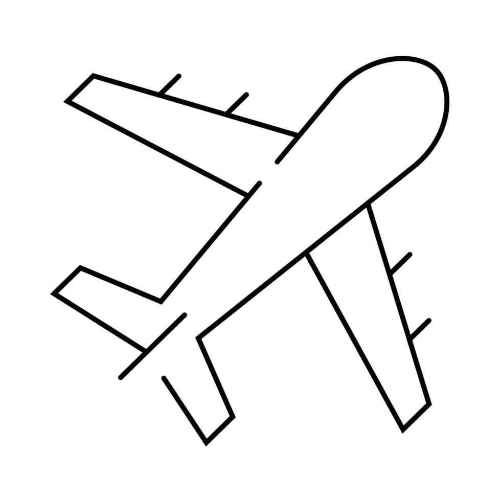 Travel Airplane line icon vector