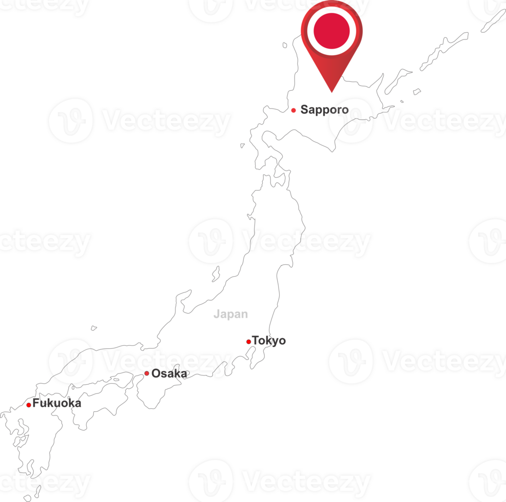 Sapporo pin map location png