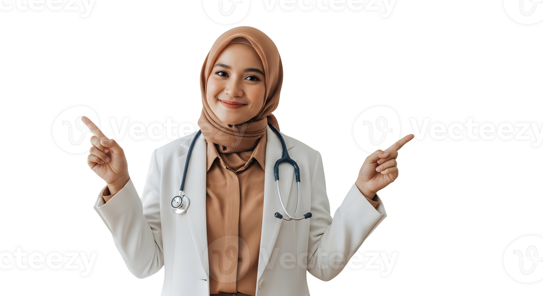Doctor pointing to future opportunities png