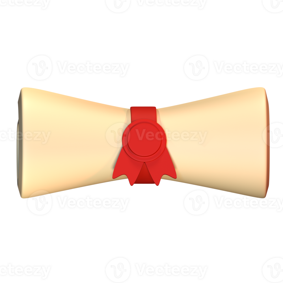 A icon diploma with a red ribbon on it graduation graduation png