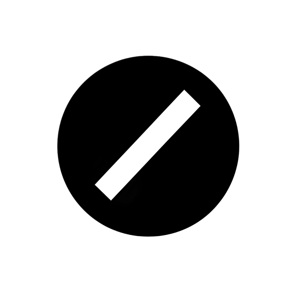 White Block in Black Circle on Transparent Background Prohibition Symbol png