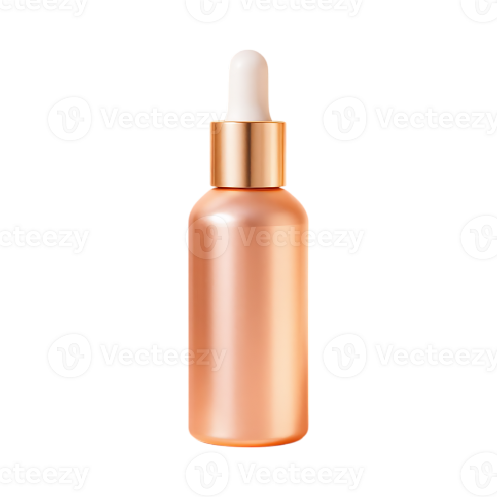 Rose gold dropper bottle for essential oils or serum. png
