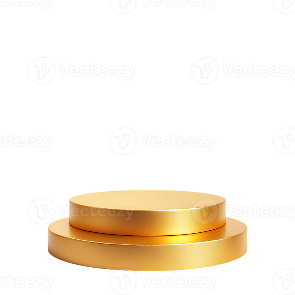 Gold podium, pedestal, award stand. Luxury, winner, success concept. png