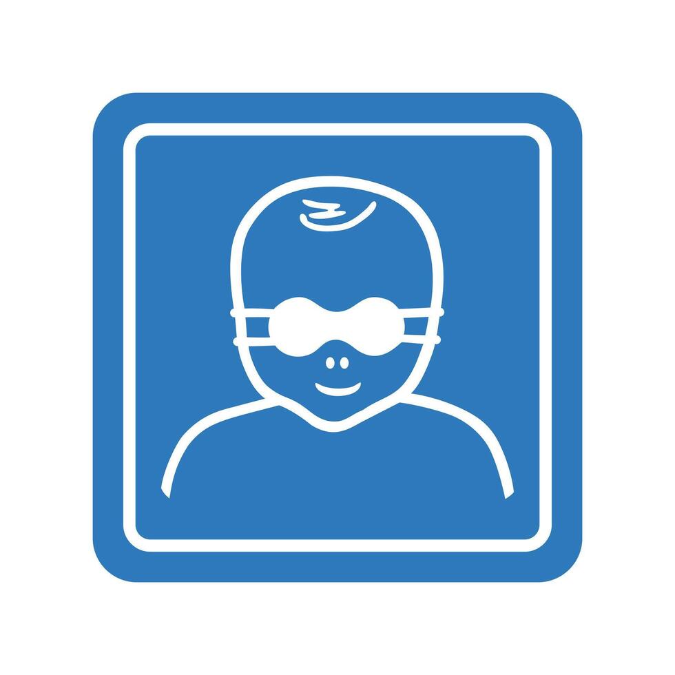 Protect Infants Eyes Safety Sign vector