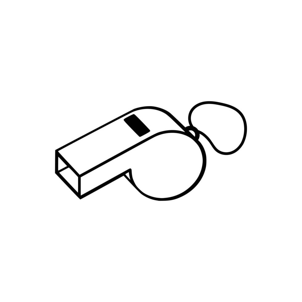 Whistle Icon Outlines vector