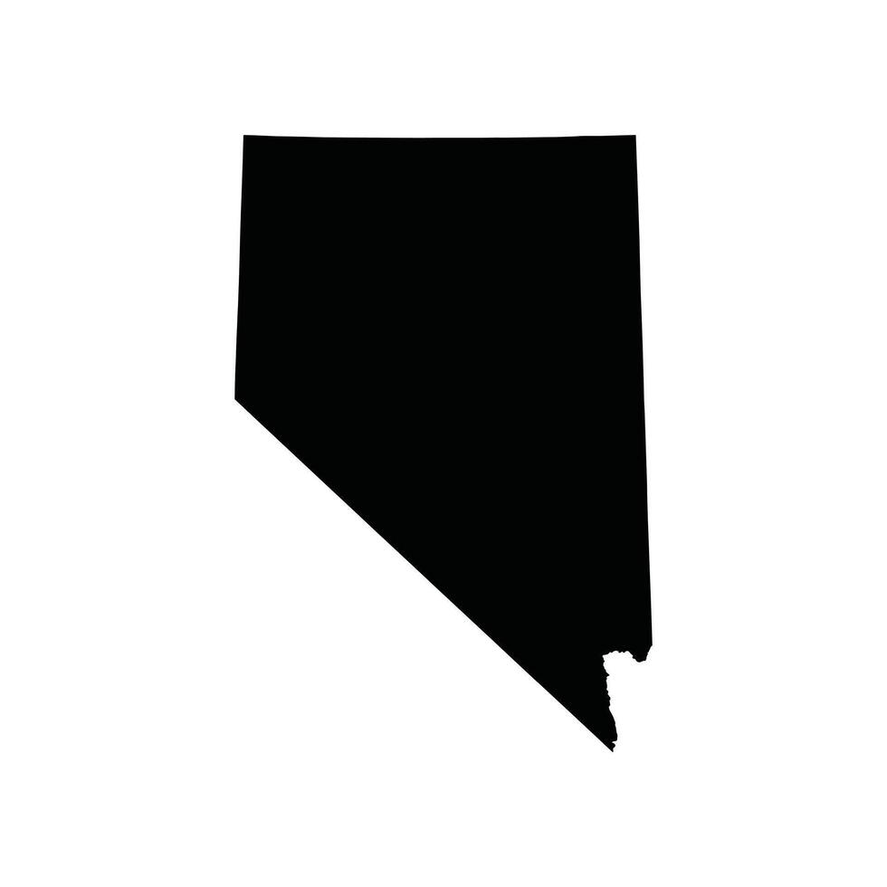 Nevada Map Outline Black vector