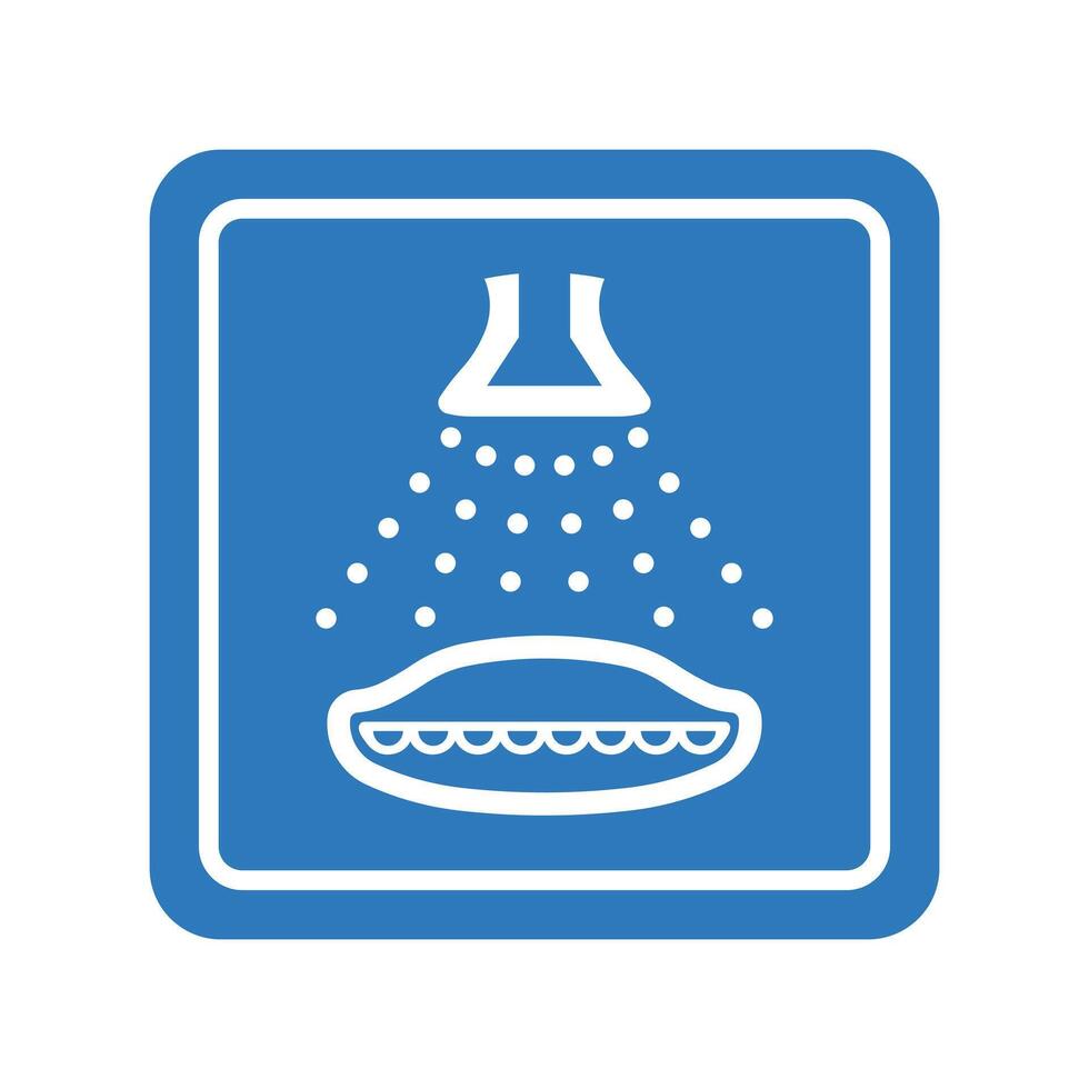 Start Lifeboat Water Spray Sign vector