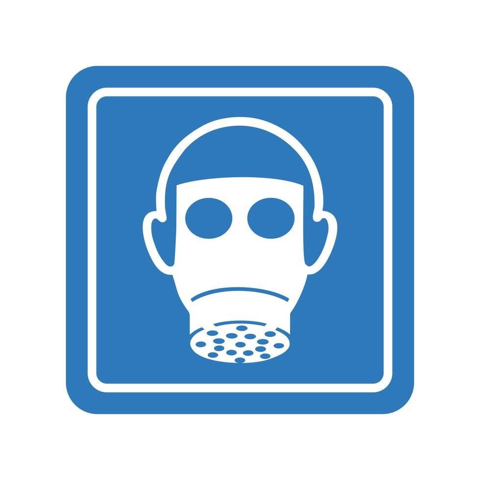 Wear Respiratory Protection Safety Sign vector