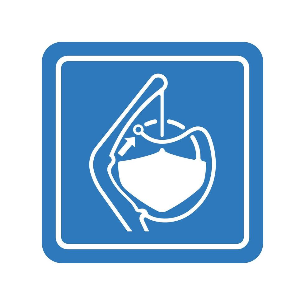 Release The Ropes Safety Sign vector