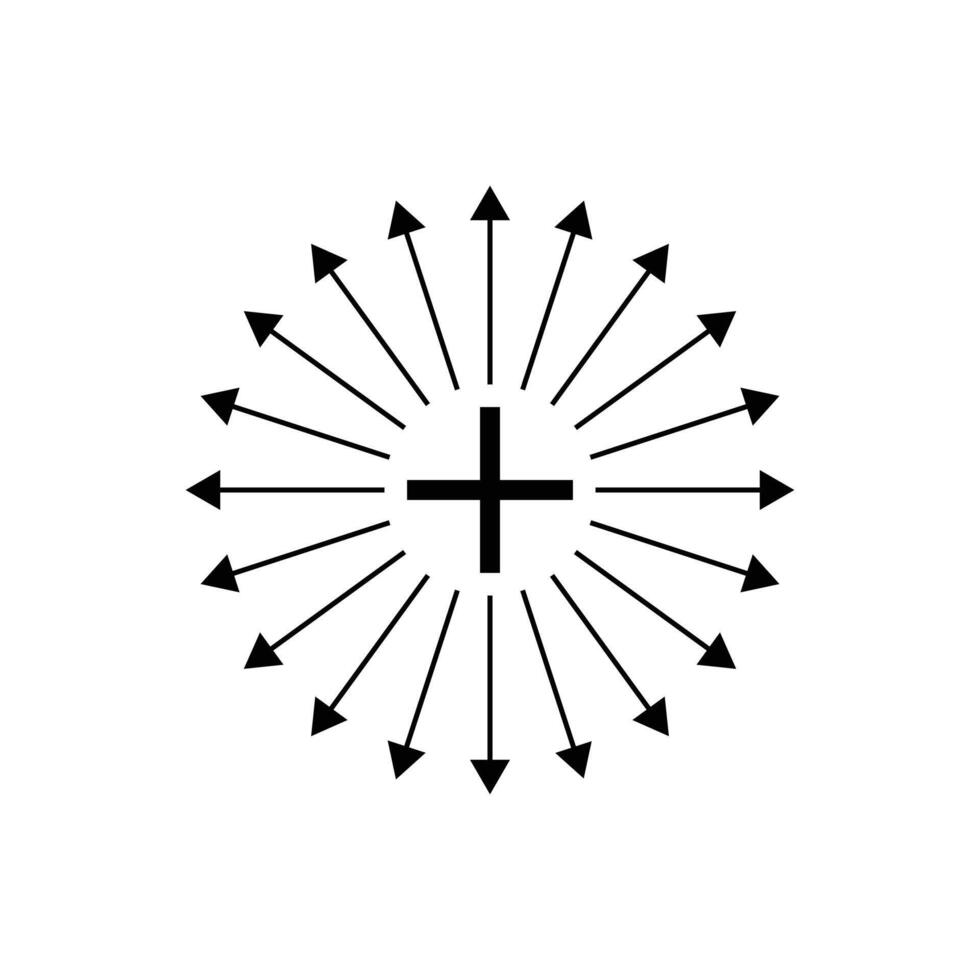 Positive Flow Line vector