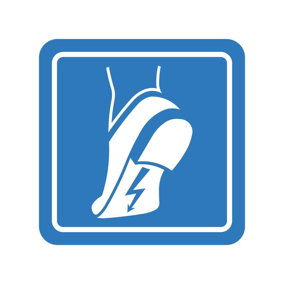 Anti Static Spark Footwear Sign vector