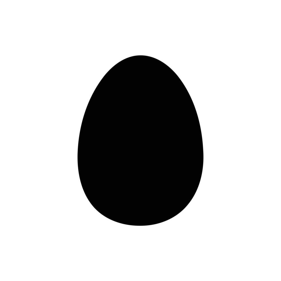 Egg Icon Black vector