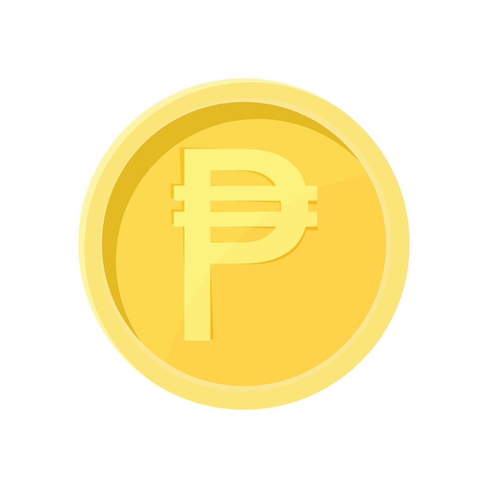 Philippine Peso Coin Internet Currency Concept vector