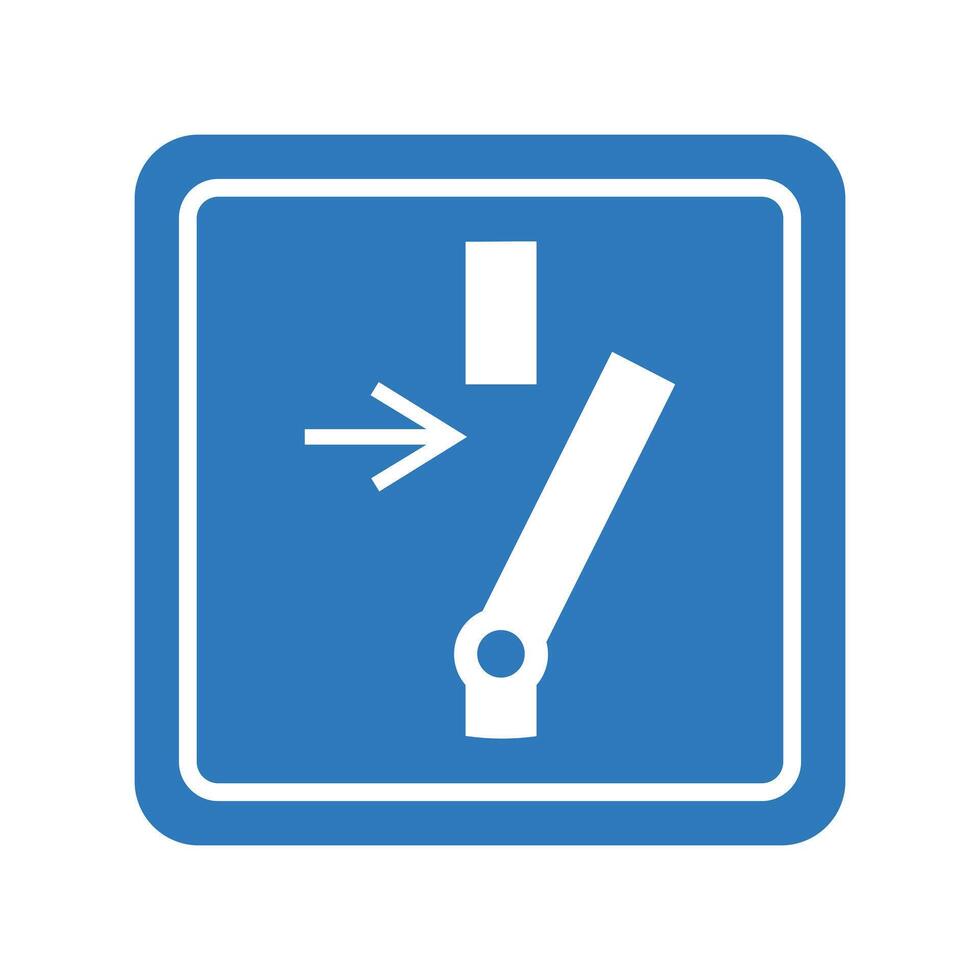 Disconnect Before Maintenance Repair Sign vector