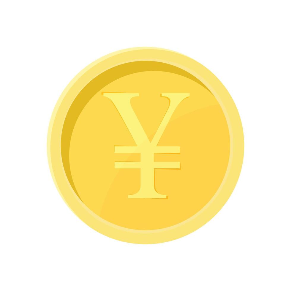 Yen Japan Coin Internet Currency Concept vector