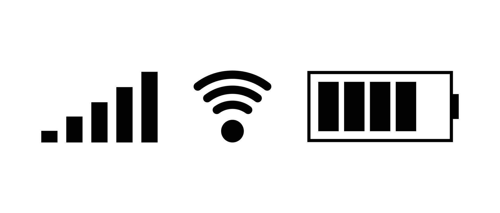 Phone Status Bar Icon vector