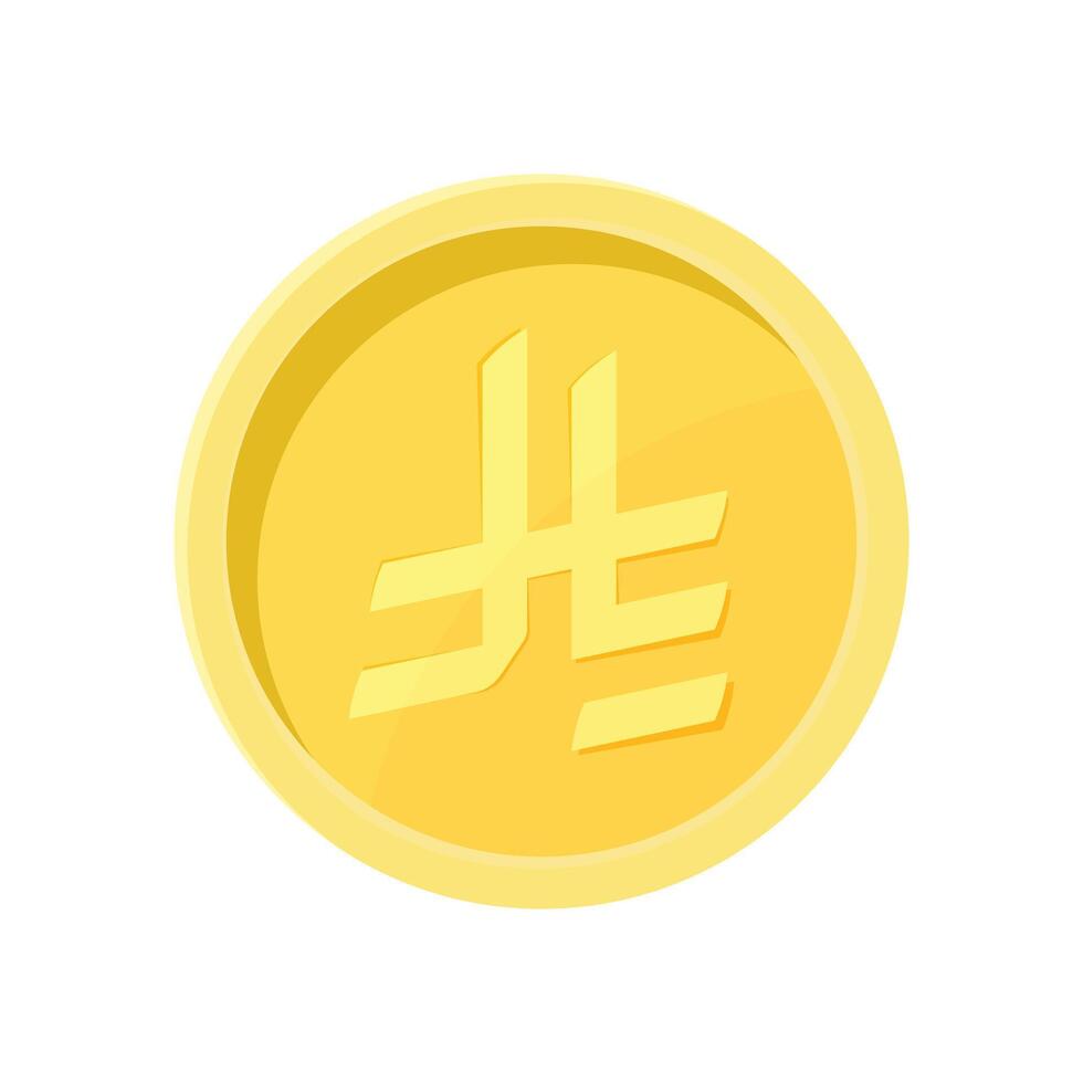 Saudi Riyal Coin Internet Currency Concept vector