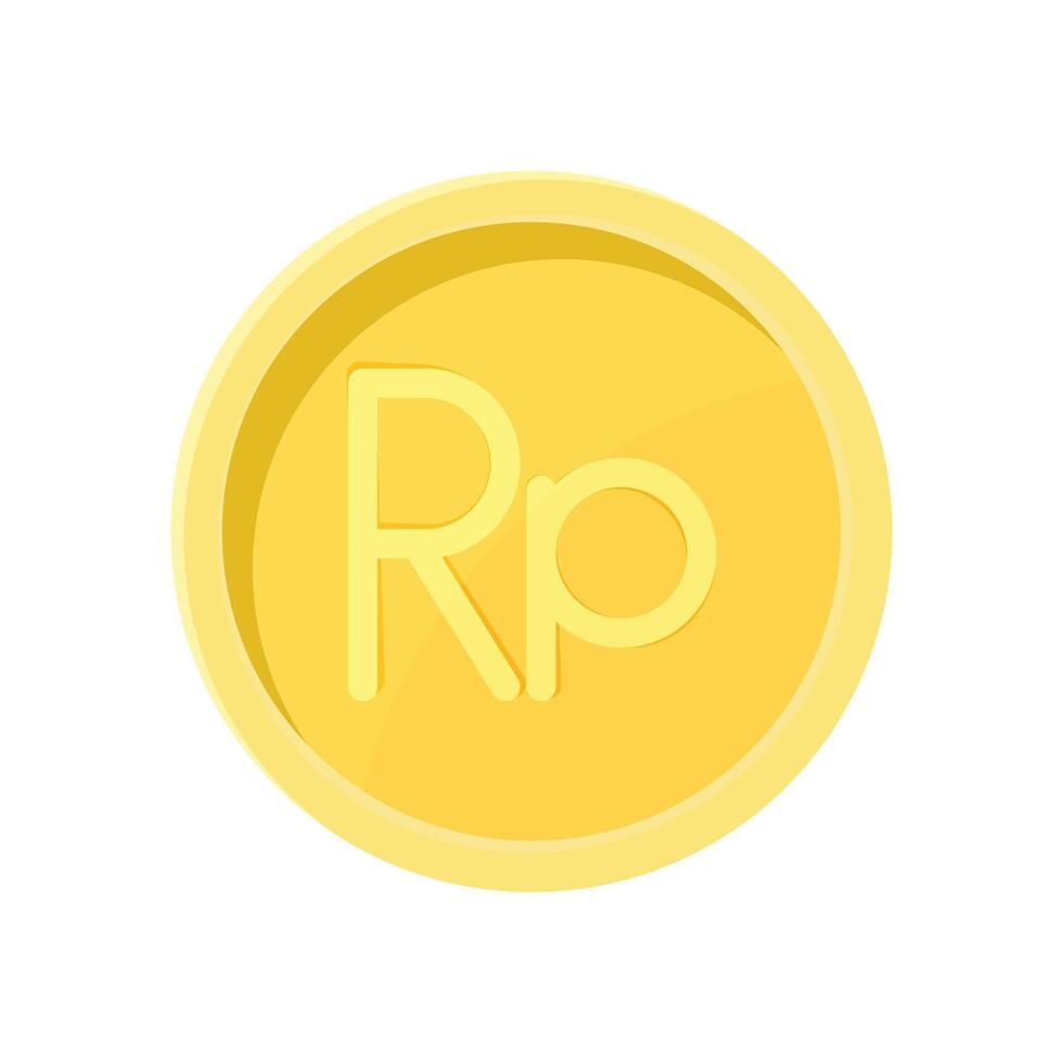 Rupiah Indonesia Coin Internet Currency Concept vector