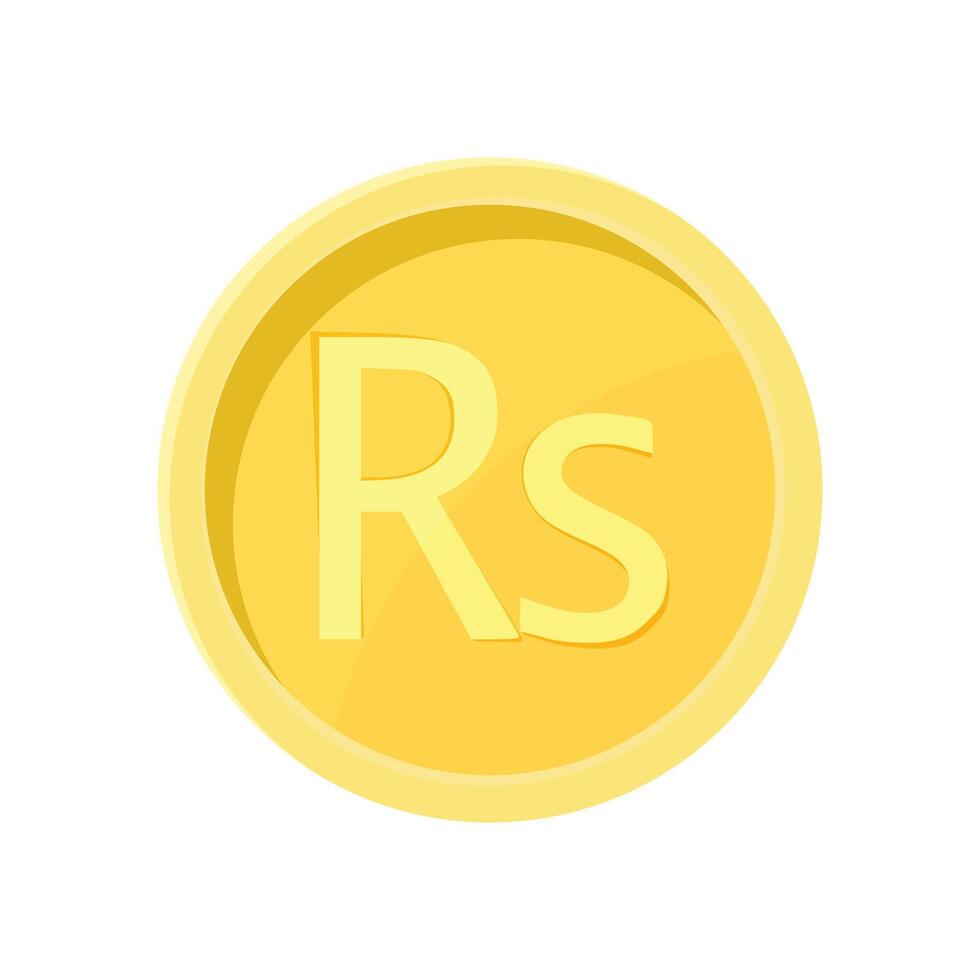 Pakistan Rupee Coin Internet Currency Concept vector