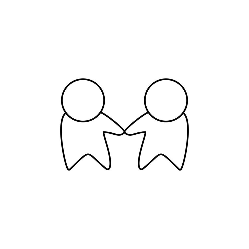 People Engagement Icon Line Symbol vector