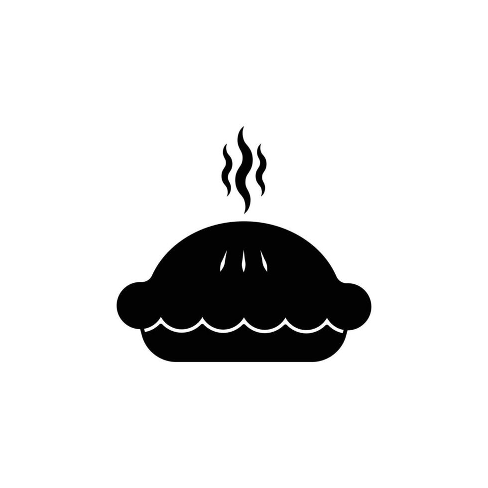 Pie Icon Sign Design Black vector