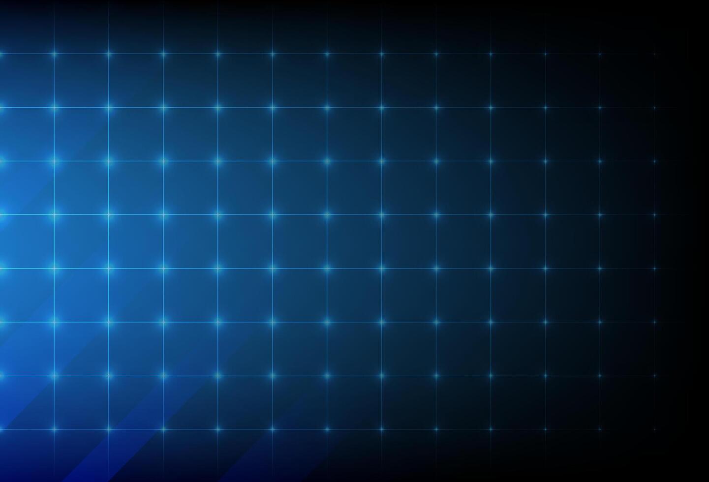Blue technology grid glowing lights data network abstract light digital connection vector