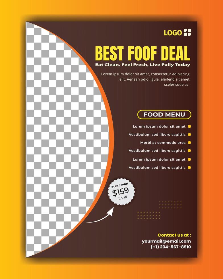 Today best deal. Eat Clean, Feel Fresh, Live Fully Today. vector