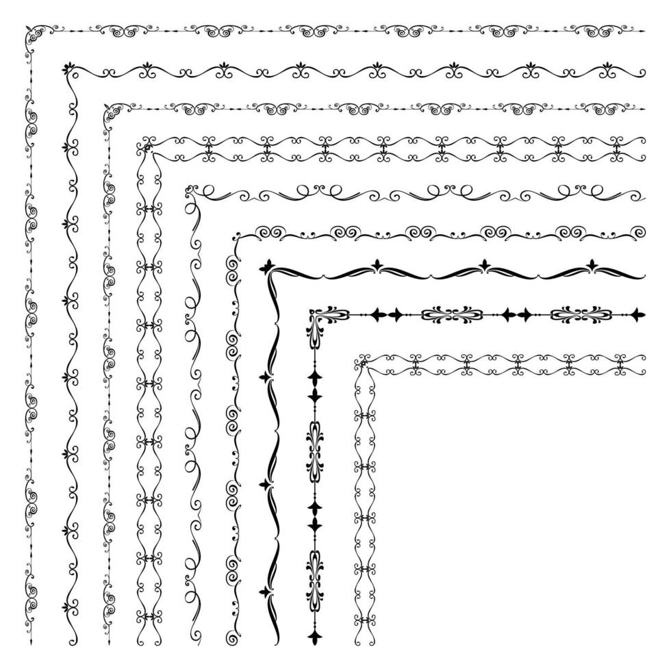 Ornamental Frame Border Collection vector