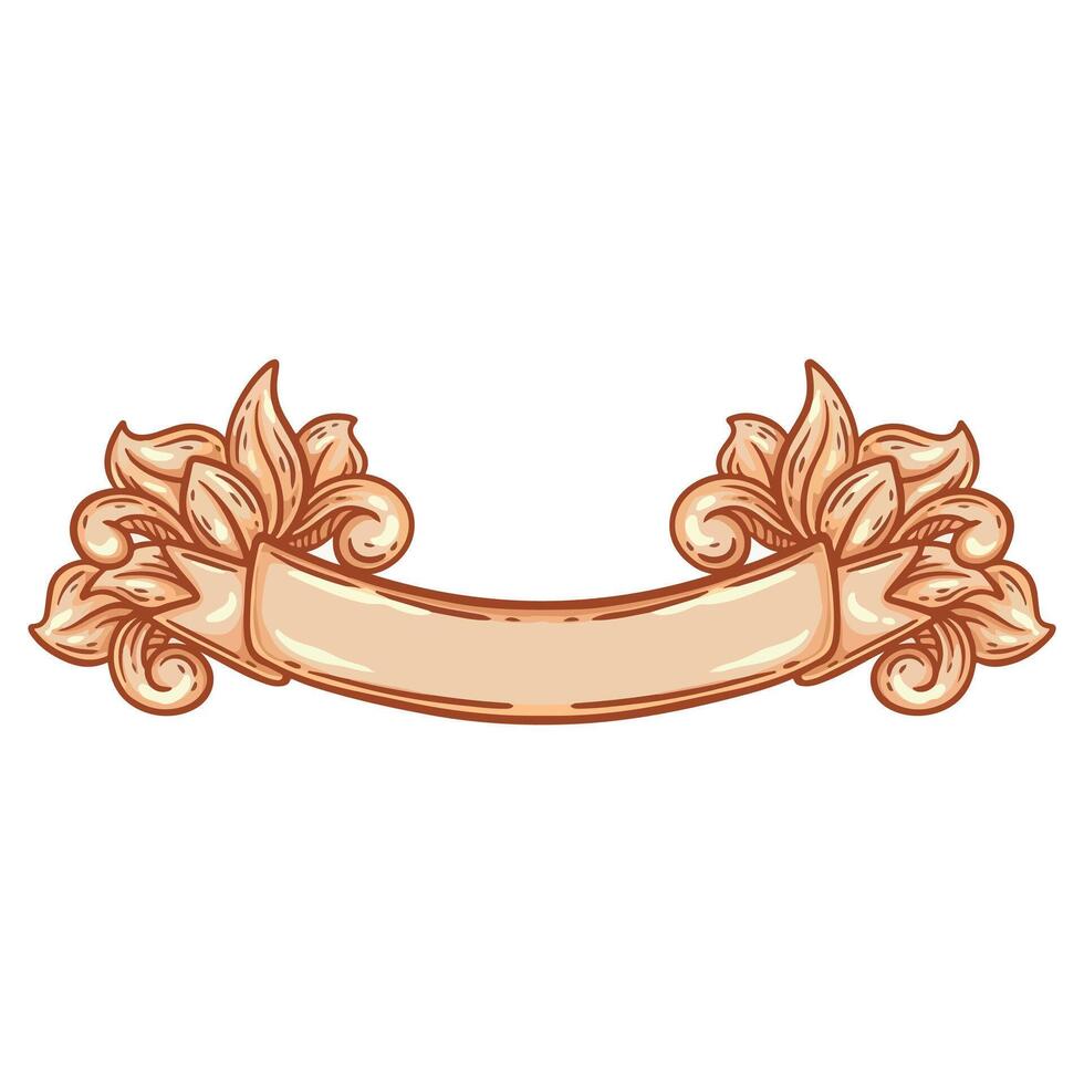 Decorative vintage banner. illustration for your design. EPS 10 vector
