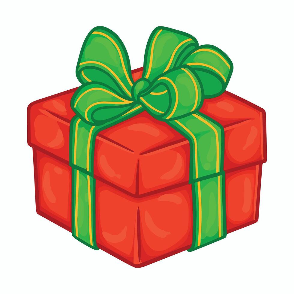 Gift box icon. Cartoon illustration of gift box icon for web vector