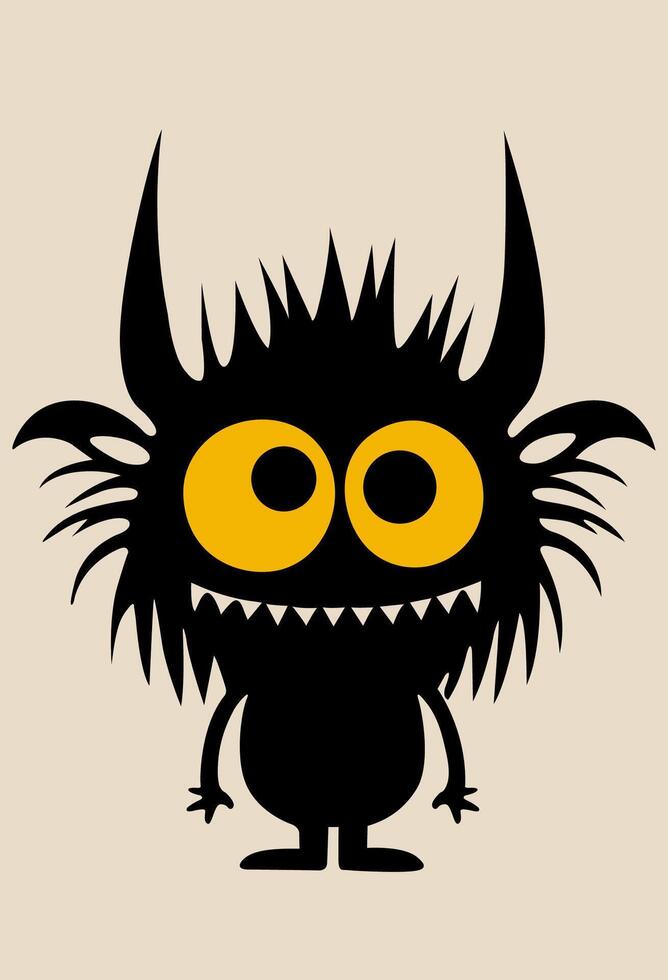 Cute Cartoon Devil. Cute cartoon illustration of smiling little devil. vector