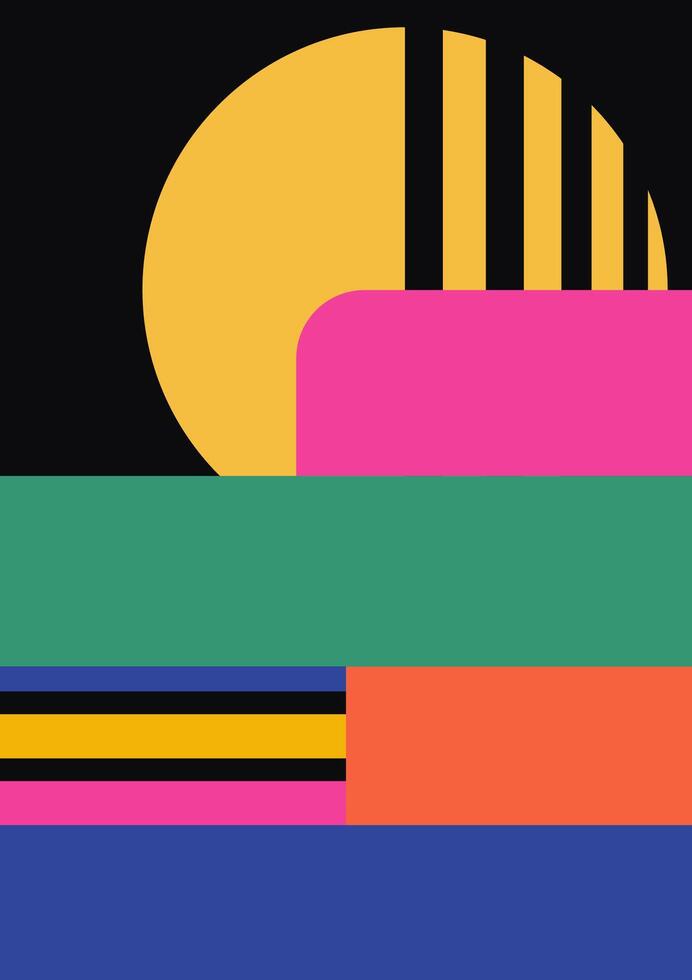 Abstract with Geometric Shapes. vector