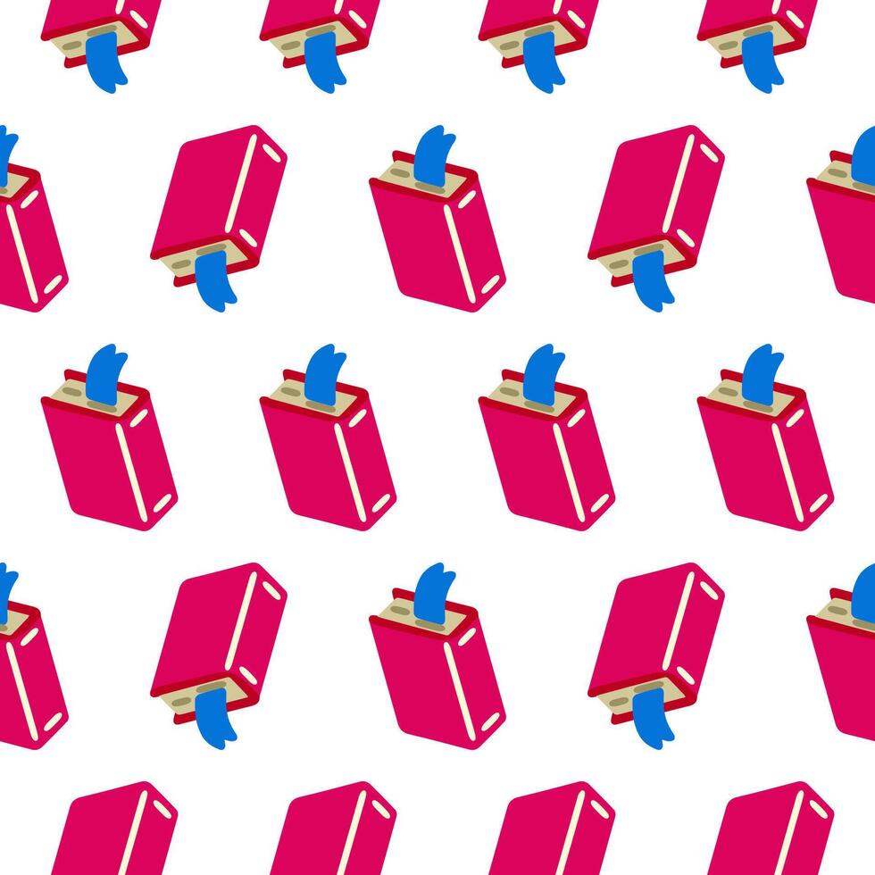 Colorful Book and Bookmark Pattern vector