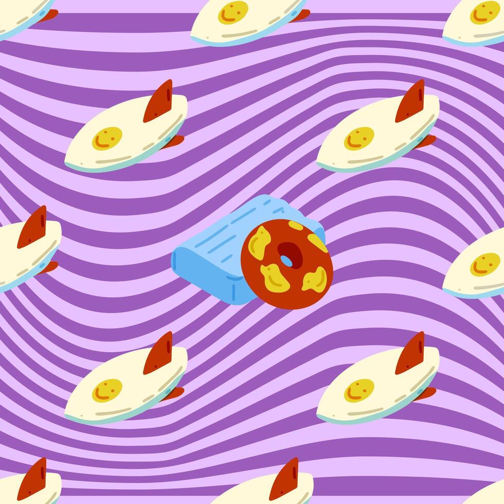 Playful Summer Beach Pattern vector