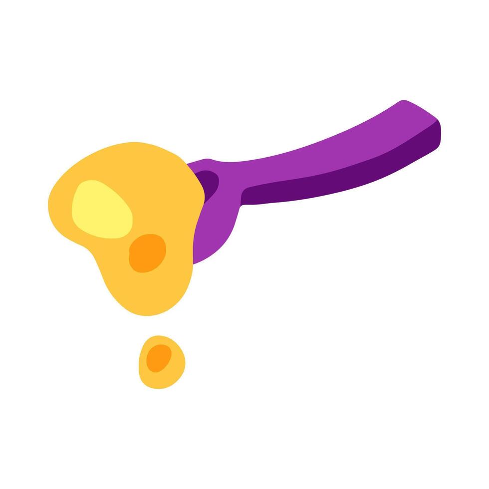 Cartoon Honey Spoon Illustration vector