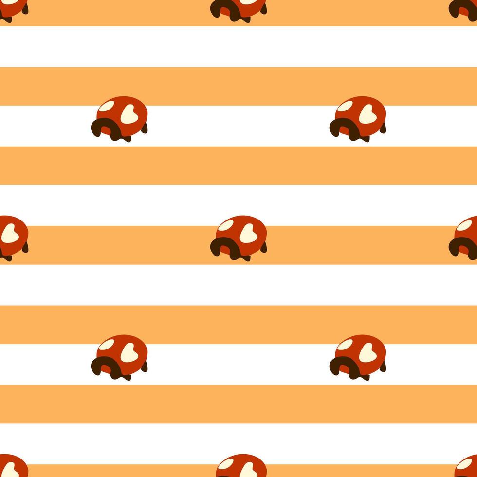 Sweet Donut Dessert Pattern vector