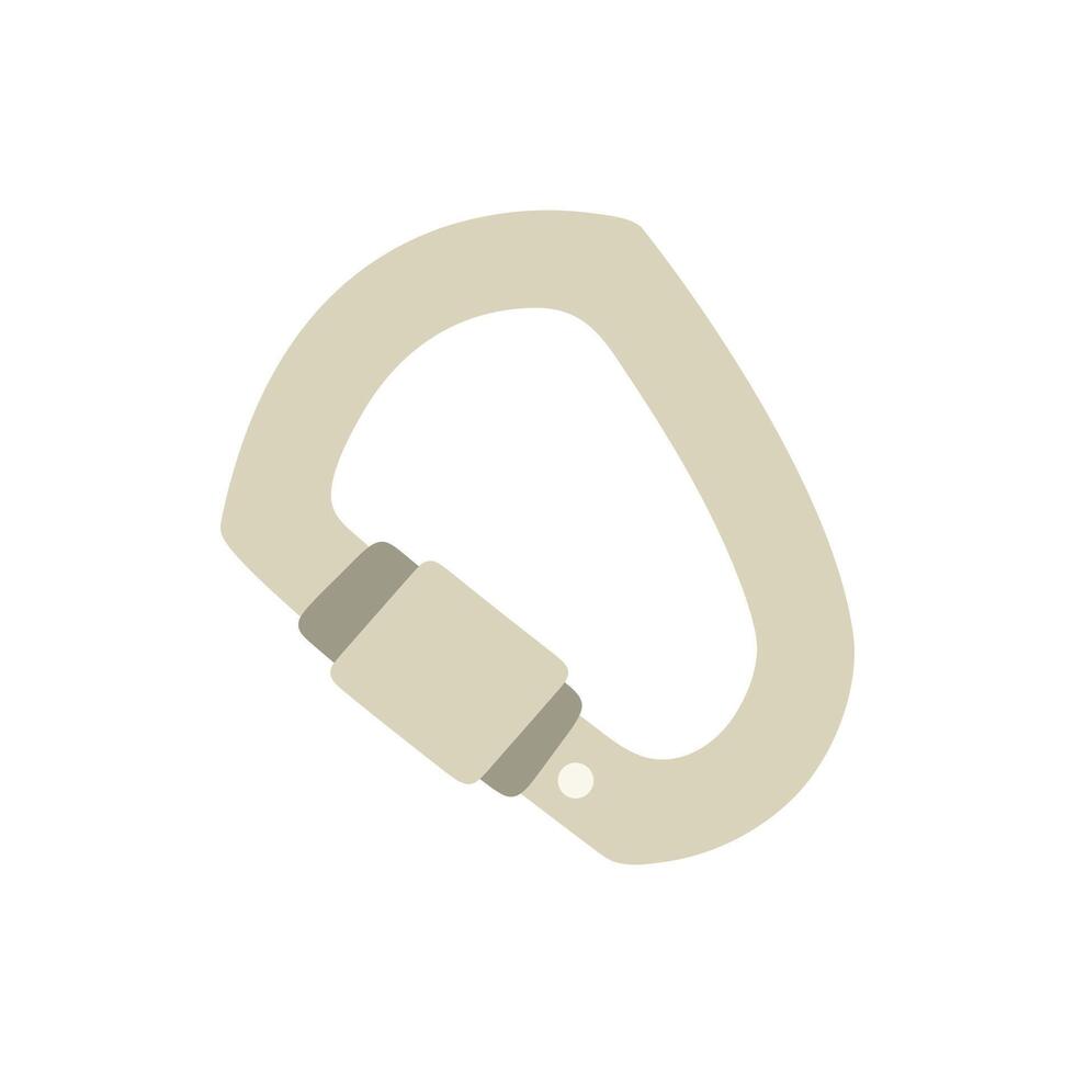 Carabiner Locking Clip Gear vector