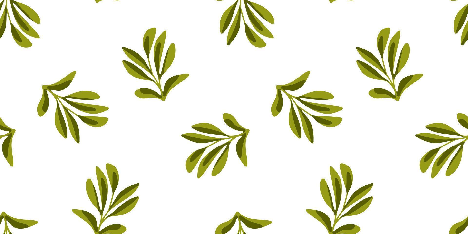 Green Botanical Sprigs vector