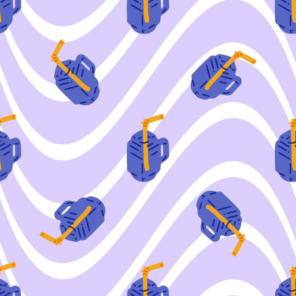 Hydration Power Bottle Pattern vector