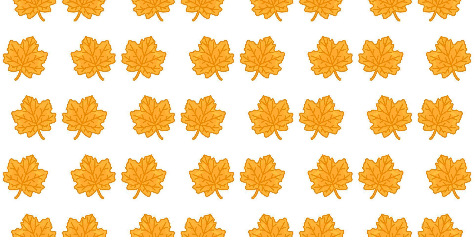 Seamless Maple Leaf Autumn Pattern vector
