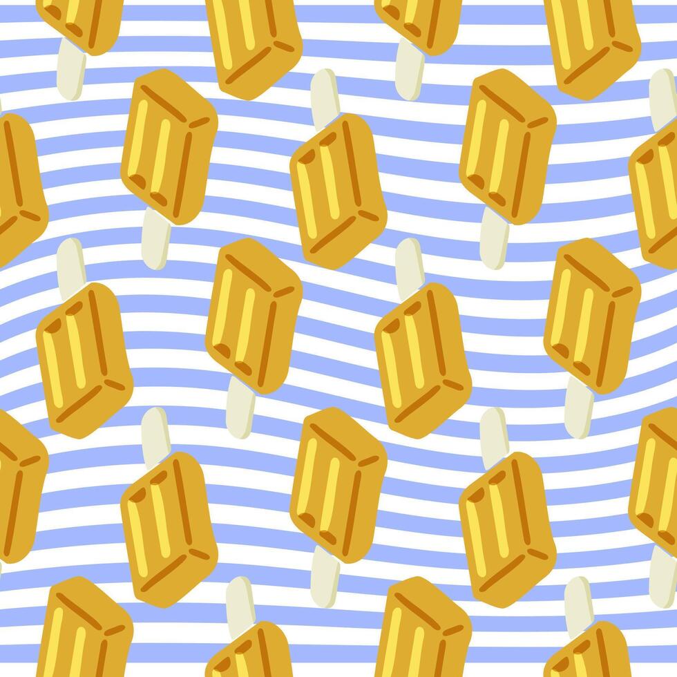 Summer Ice Cream Bar Pattern vector