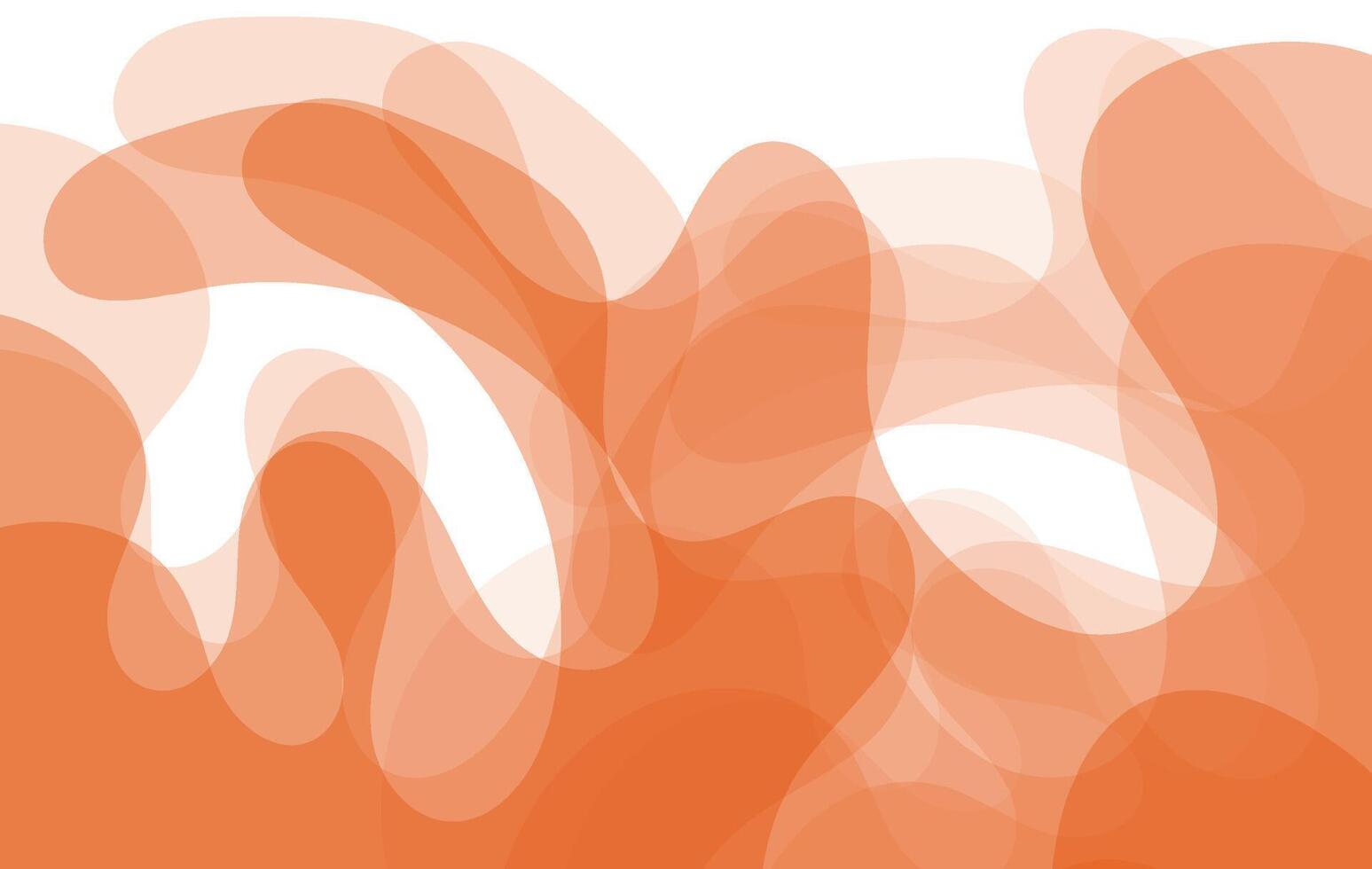 Minimal fluid orange design with curved lines and organic textures. Suitable for contemporary branding or graphics vector