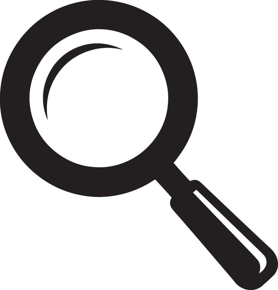 Simple Magnifying Glass Icon vector