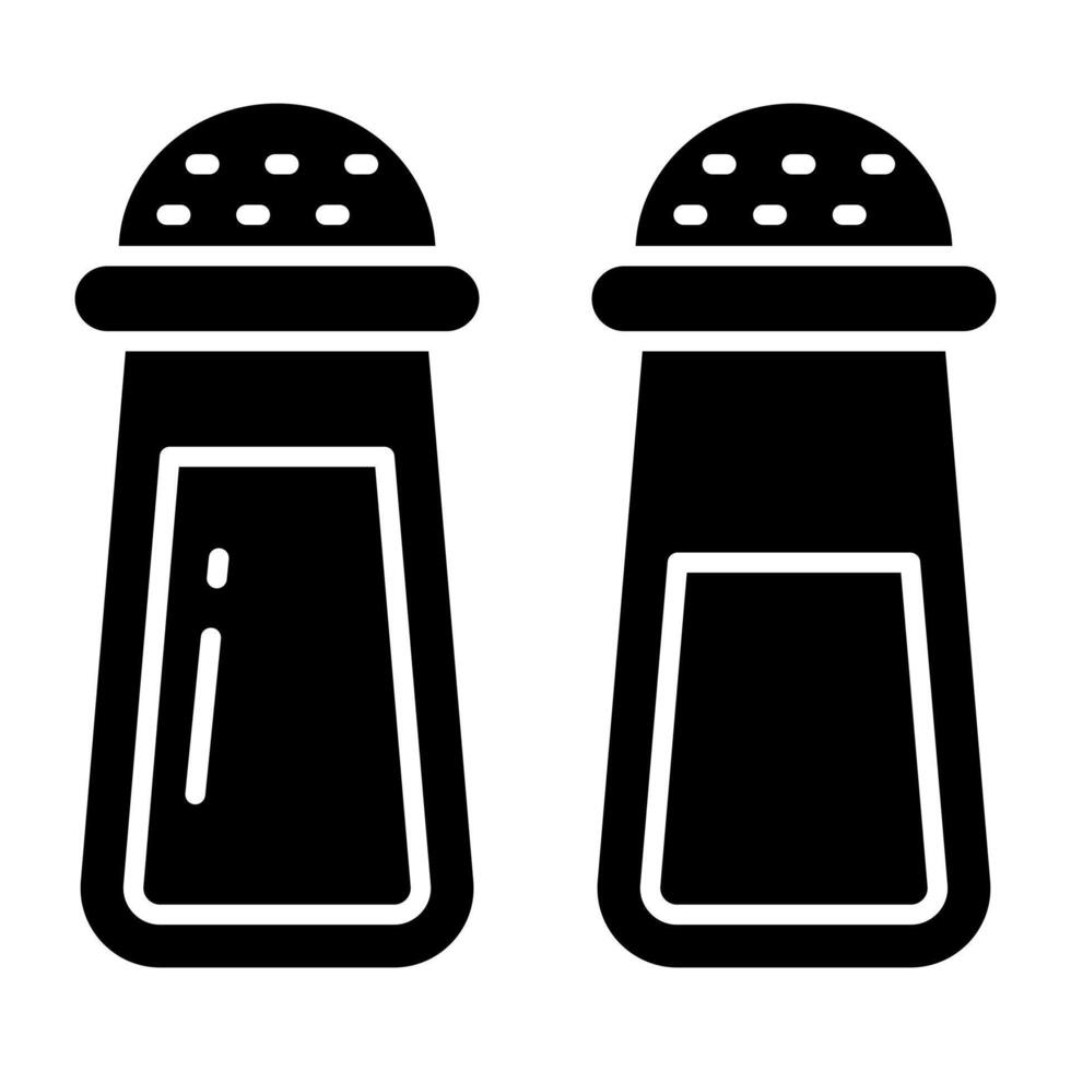 Trendy vectors design of salt pots