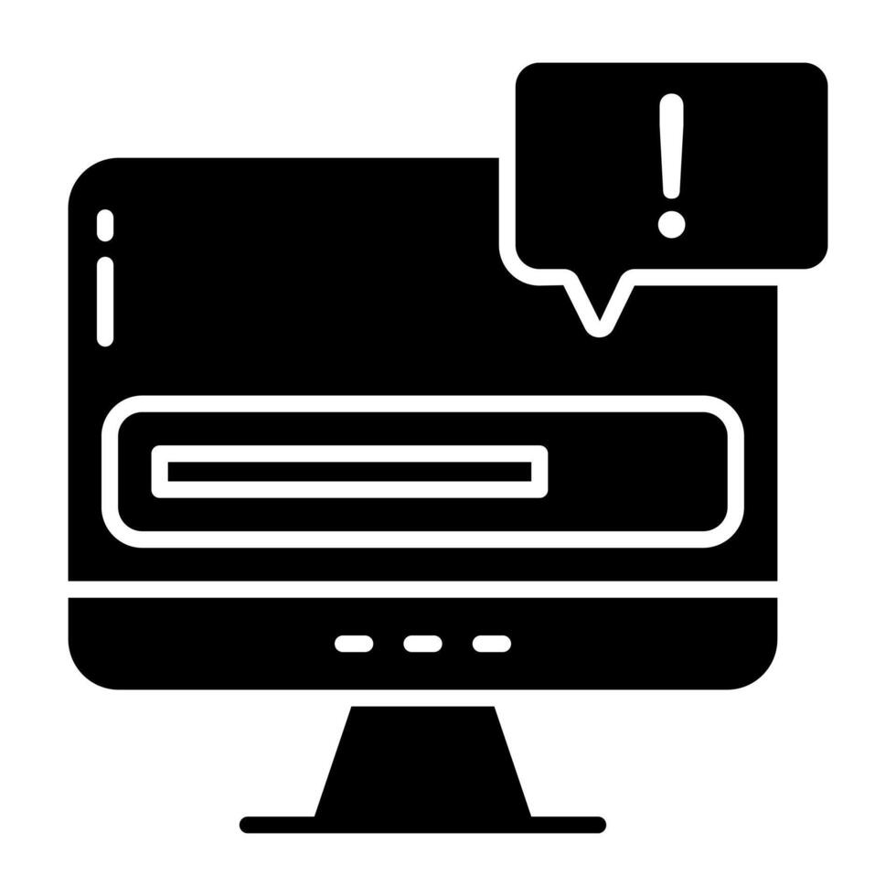 Creative design icon of chat error vector