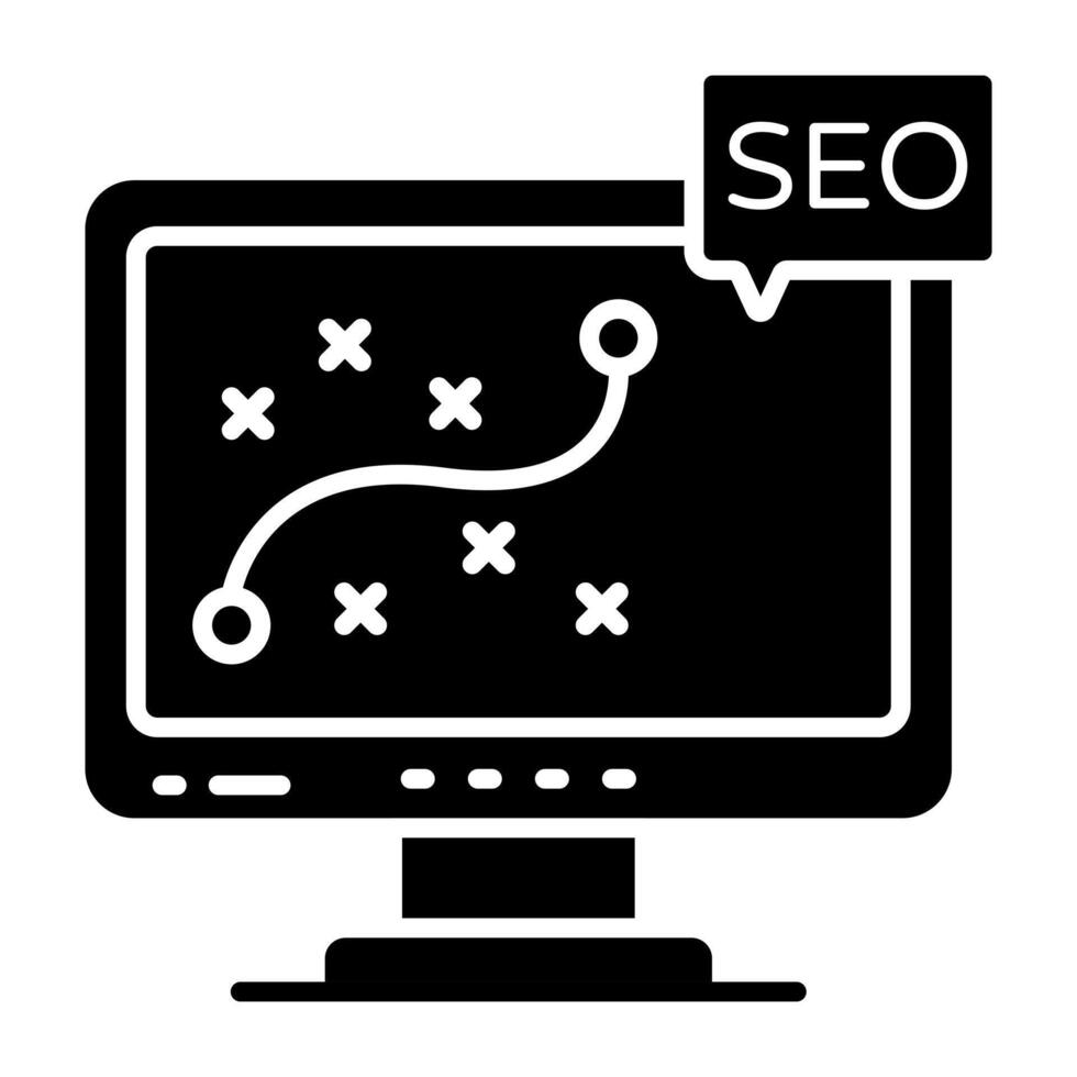 Premium download icon of Seo strategy vector