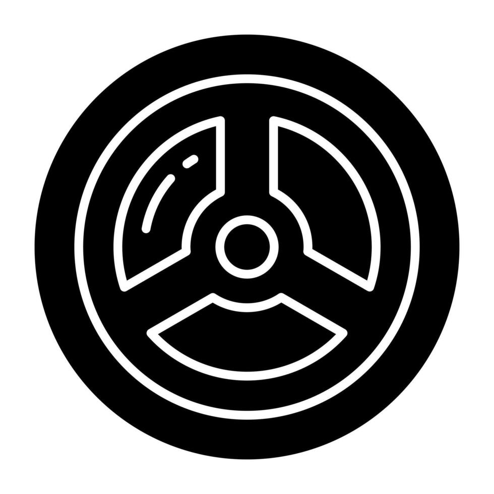 A unique icon of tyre vector