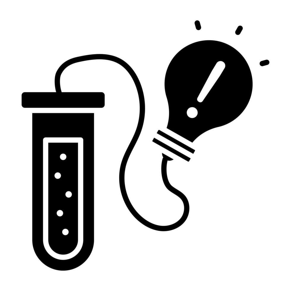 Editable solid design of creative experiment vector